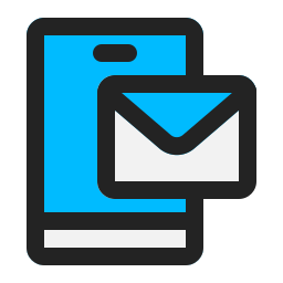 aplicación de bandeja de entrada de correo icono