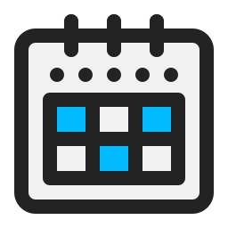 Calendar date icon