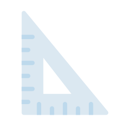 règle triangulaire Icône