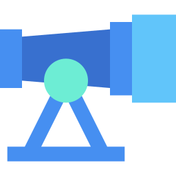 télescope Icône