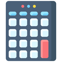 dispositivo numerico icona