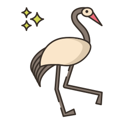 Japanese crane icon