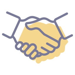 Рукопожатие партнерства иконка