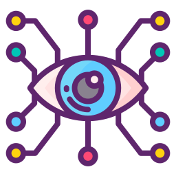 Cyber eye icon