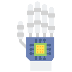 bioniczna ręka ikona