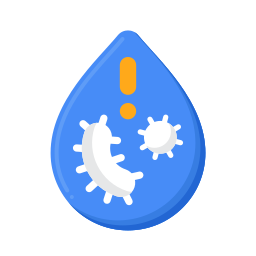 Contaminated water icon