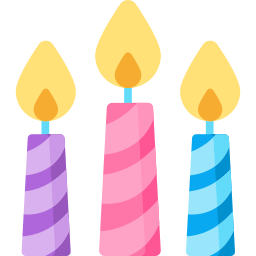 Birthday candle icon