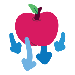 frutta di mela icona