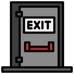 Exit door icon