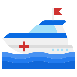 barca di salvataggio icona