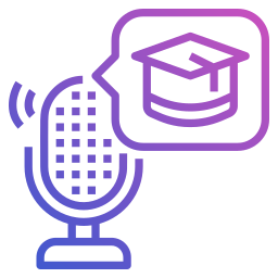 educatieve podcast icoon