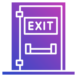 Exit door icon