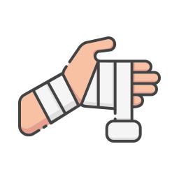 Bandaged finger icon