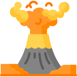 volcán icono