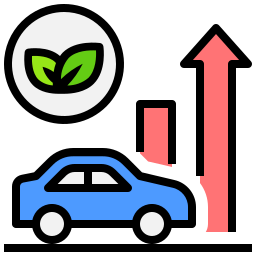 Electric vehicle icon