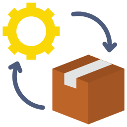 chaîne de produits Icône