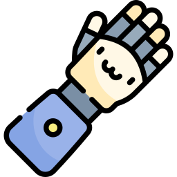 brazo protésico icono