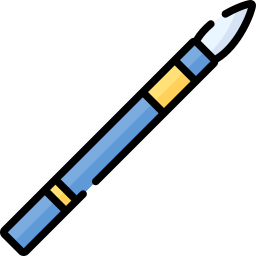 pluma blanqueadora icono
