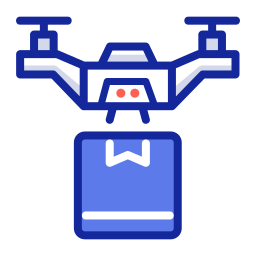 dostawa dronem ikona