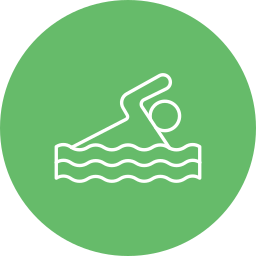 la natation Icône