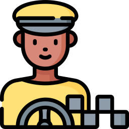 conductor de taxi icono