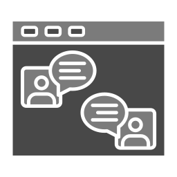 Online chat icon