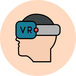 occhiali per realtà virtuale icona