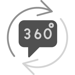 360 degrees icon