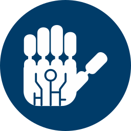 Robotic hand icon
