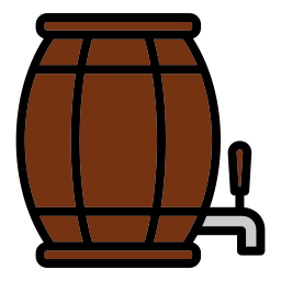 Пивная бочка иконка
