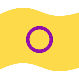 bandiera intersessuale icona