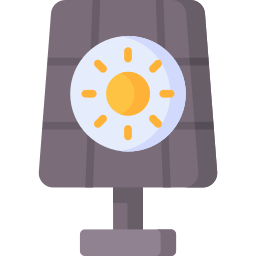 panel solar icono