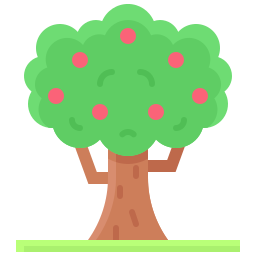 Árbol de manzana icono