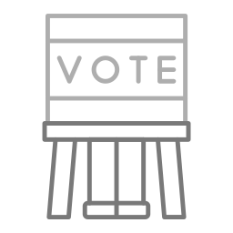 Cabina de votación icono