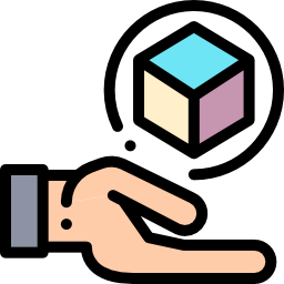 cubo 3d icono