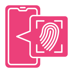 Fingerprint scan icon