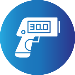 Thermometer gun icon