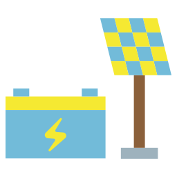 Solar cell icon