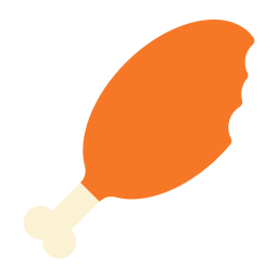 Chicken leg icon