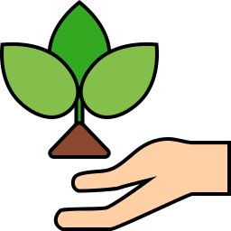 einen baum pflanzen icon