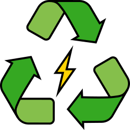 riciclare l'energia icona
