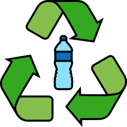reciclar plastico icono
