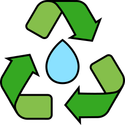 wasser recyceln icon