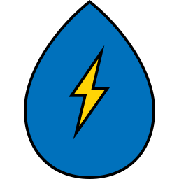 energía del agua icono