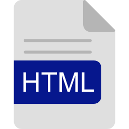 format de fichier html Icône