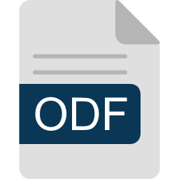 formato de archivo odf icono