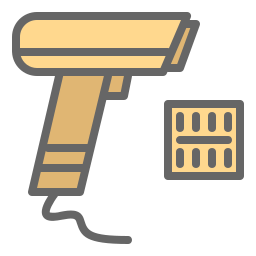 streepjescodescanner icoon