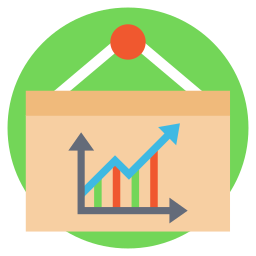 gráfico de crecimiento icono