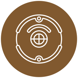 Robot vacuum cleaner icon