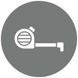 Measuring tape icon